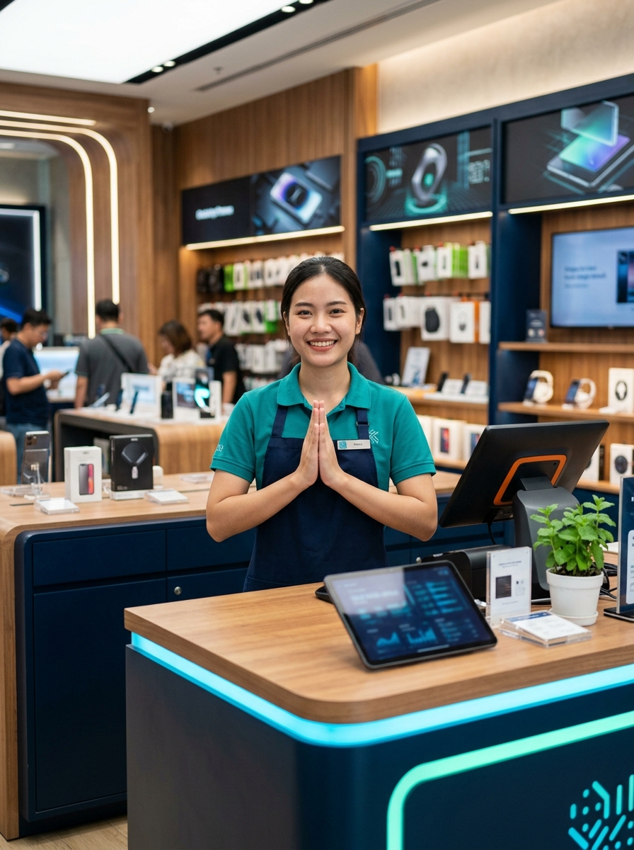 พื้นที่นั่งรอภายในร้าน